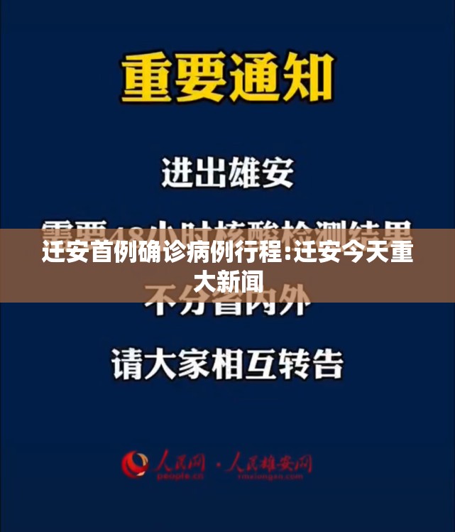 迁安首例确诊病例行程:迁安今天重大新闻 迁安首例确诊病例行程:迁安今天重大新闻