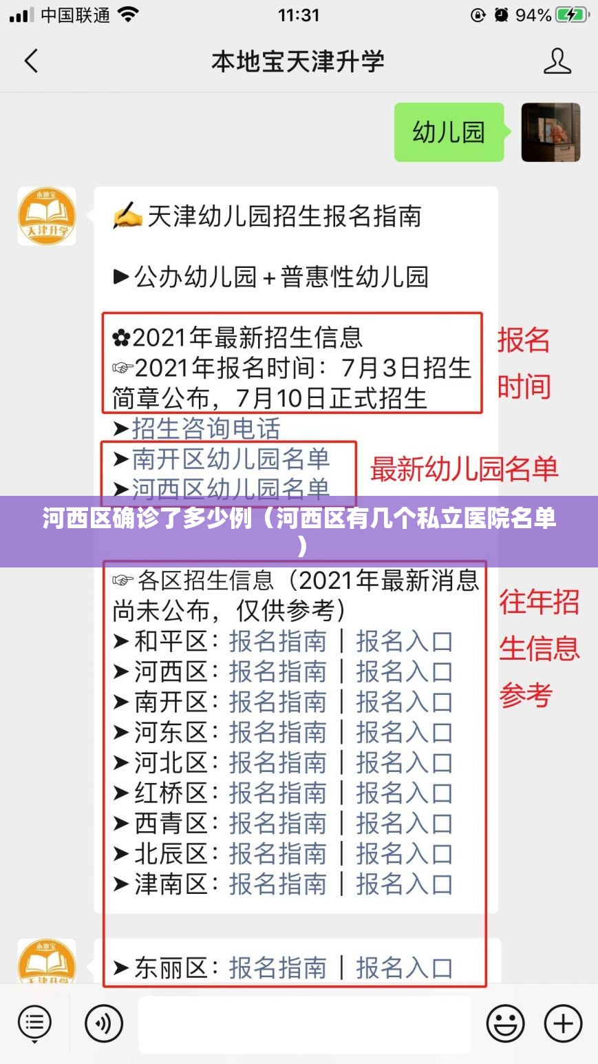 河西区确诊了多少例（河西区有几个私立医院名单）