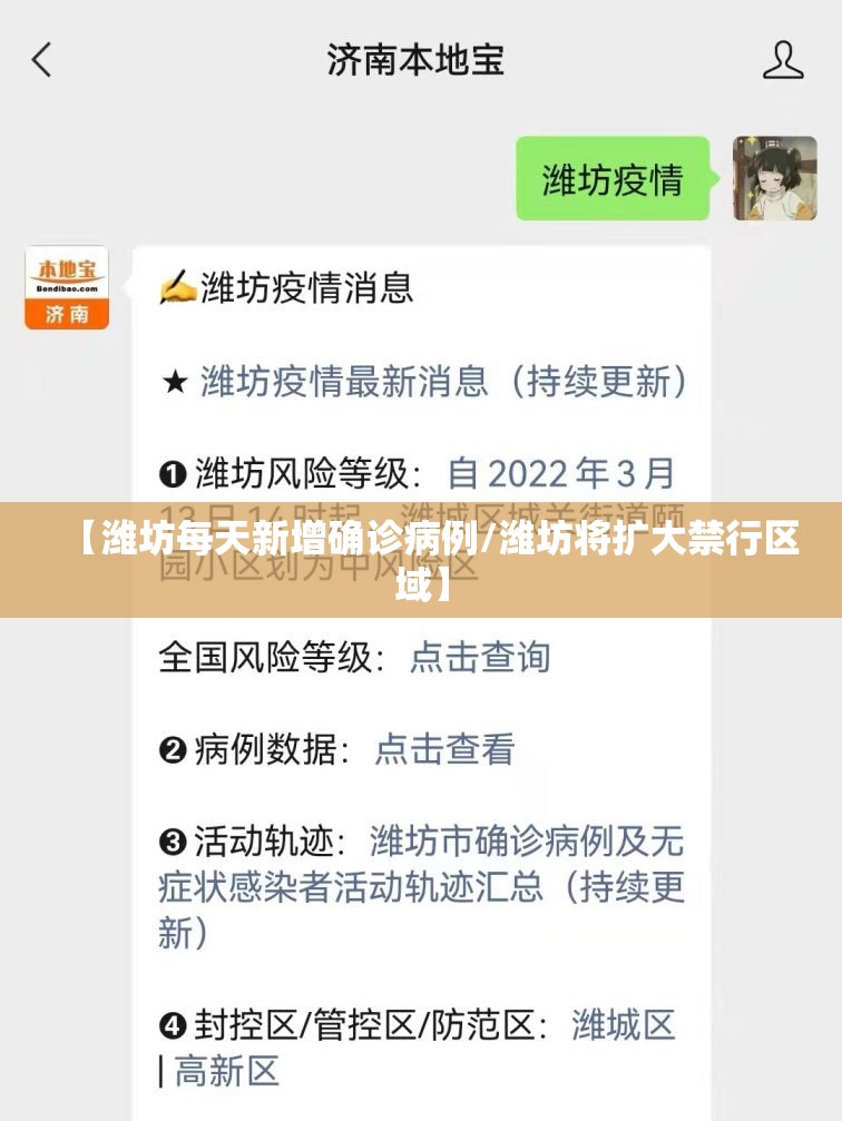 【潍坊每天新增确诊病例/潍坊将扩大禁行区域】 【潍坊每天新增确诊病例/潍坊将扩大禁行区域】