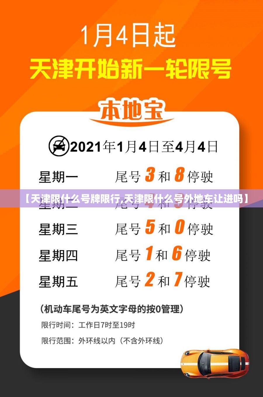【天津限什么号牌限行,天津限什么号外地车让进吗】