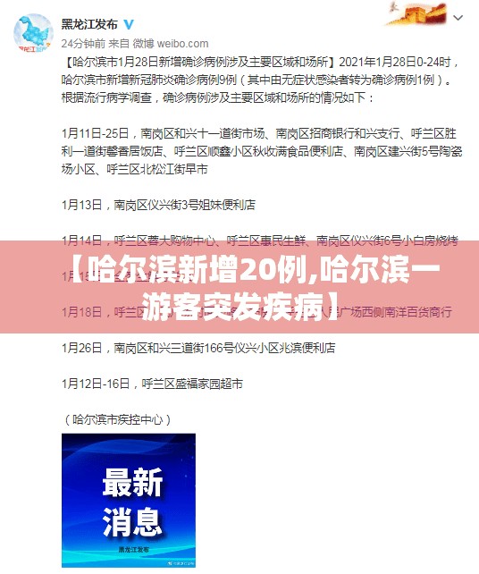 【哈尔滨新增20例,哈尔滨一游客突发疾病】 【哈尔滨新增20例,哈尔滨一游客突发疾病】
