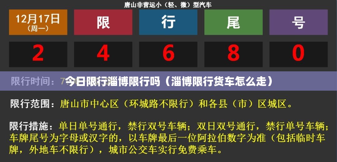 今日限行淄博限行吗（淄博限行货车怎么走）