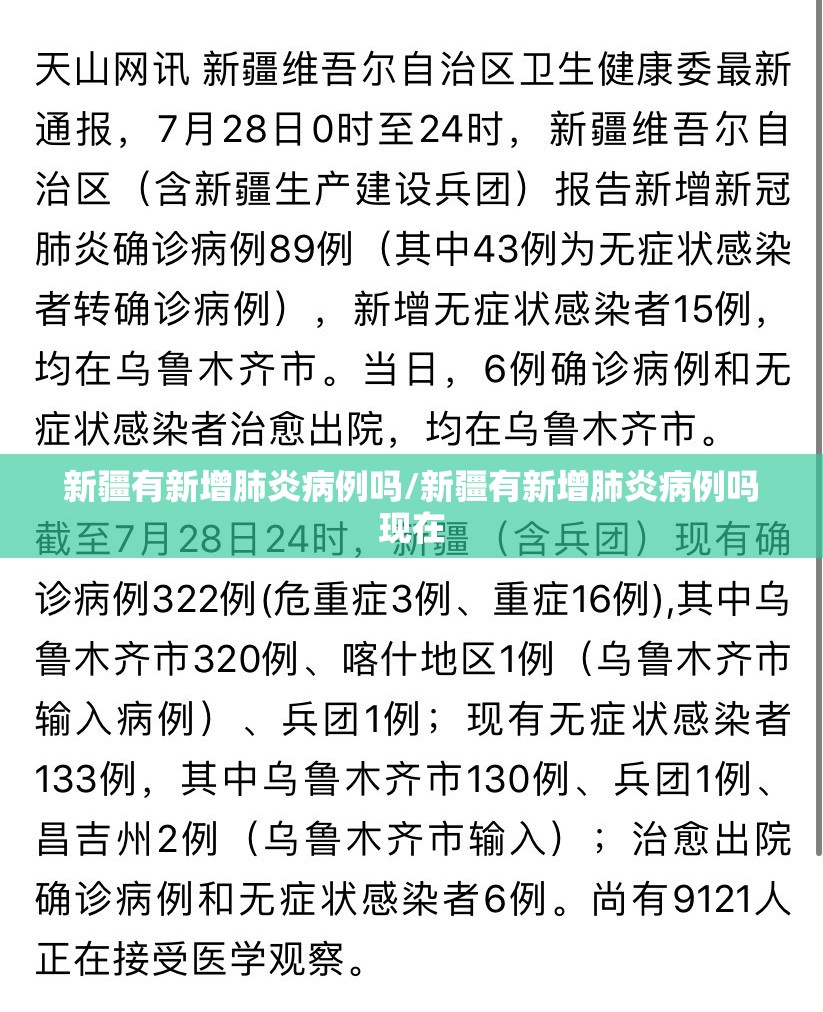 新疆有新增肺炎病例吗/新疆有新增肺炎病例吗现在 新疆有新增肺炎病例吗/新疆有新增肺炎病例吗现在