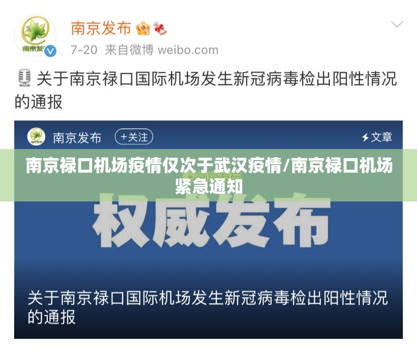 南京禄口机场疫情仅次于武汉疫情/南京禄口机场紧急通知