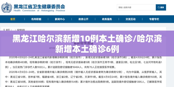 黑龙江哈尔滨新增10例本土确诊/哈尔滨新增本土确诊6例 黑龙江哈尔滨新增10例本土确诊/哈尔滨新增本土确诊6例