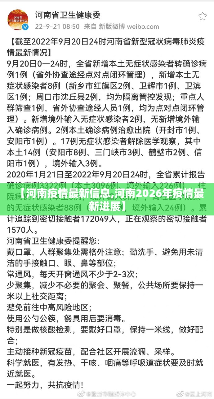 【河南疫情最新信息,河南2026年疫情最新进展】 【河南疫情最新信息,河南2026年疫情最新进展】